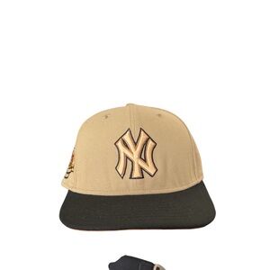 New Era Beige and Black Cap with Logo
